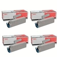 Oki (OKIC9200PACK) B/C/M/Y Toner Value Pack 