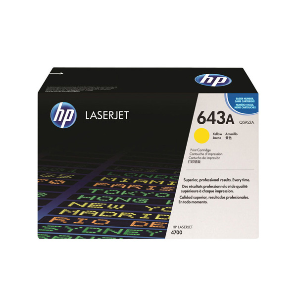 HP 643A Yellow Toner Cartridge (Q5952A)