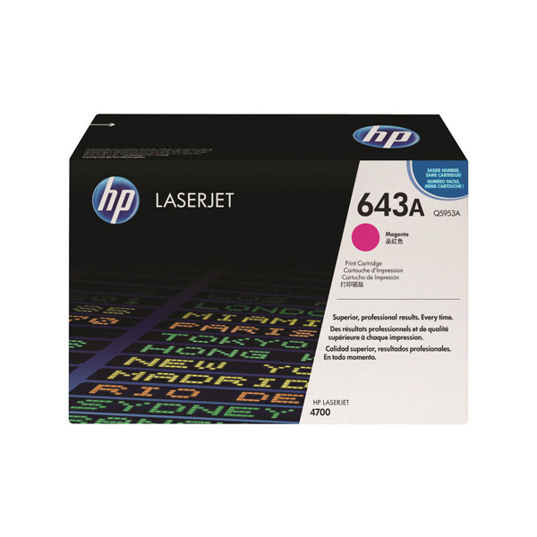 HP 643A Magenta Toner Cartridge (Q5953A) 