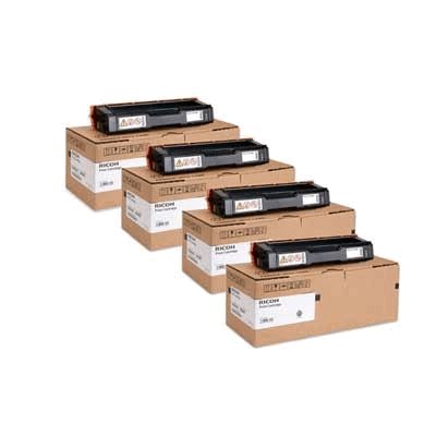 Ricoh 40771 Toner Value Pack B/C/M/Y 