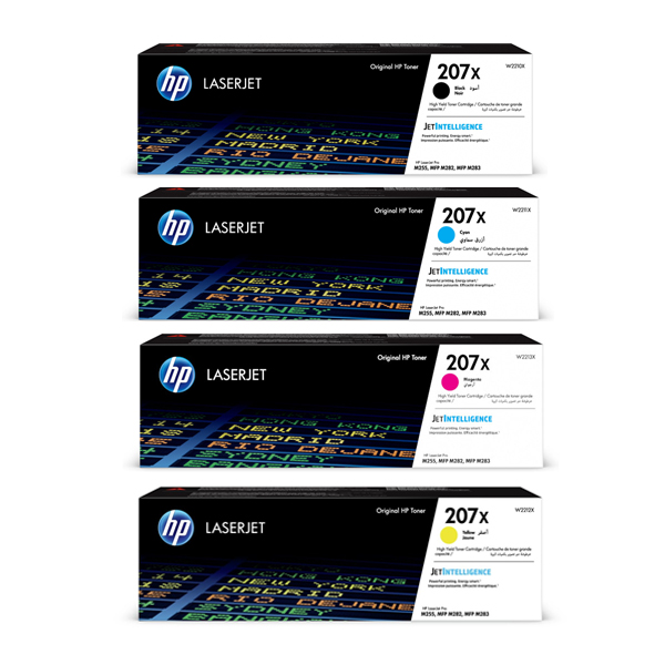 HP 207X Toner Value Pack (B/C/M/Y)