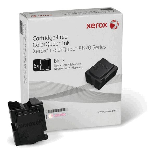 Xerox 108R00957 Black Solid Ink Stick (6 Pack) 