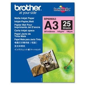 Brother BP60MA3 Premium Matt A3 Photo Paper (25 Sheets)