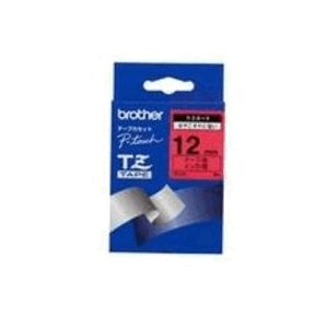 Brother P-Touch TZE431 12mm Gloss Tape - Black on Red