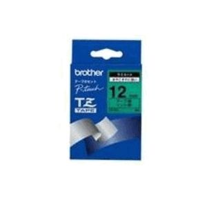 Brother P-Touch TZE731 12mm Gloss Tape - Black on Green
