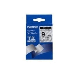Brother P-Touch TZE121 9mm Gloss Tape - Black on Clear
