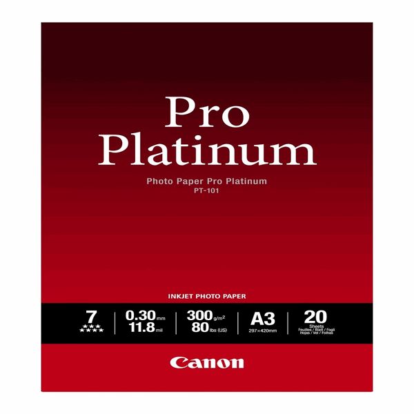 Canon PT-101 Photo Paper Pro Platinum (A3) 20sh