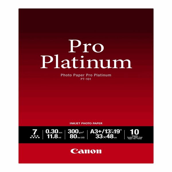 Canon PT-101 Pro Platinum Photo Paper A3+ 10 sheets