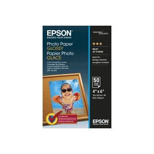 Epson (10 x 15 cm) Glossy Photo Paper 200g/m2 (50 Sheets) White